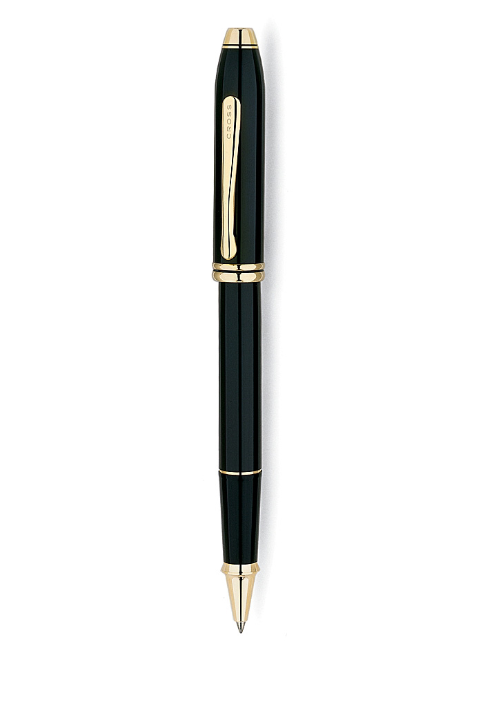 Bút dạ Cross Townsend Black Lacquer Gold Plated