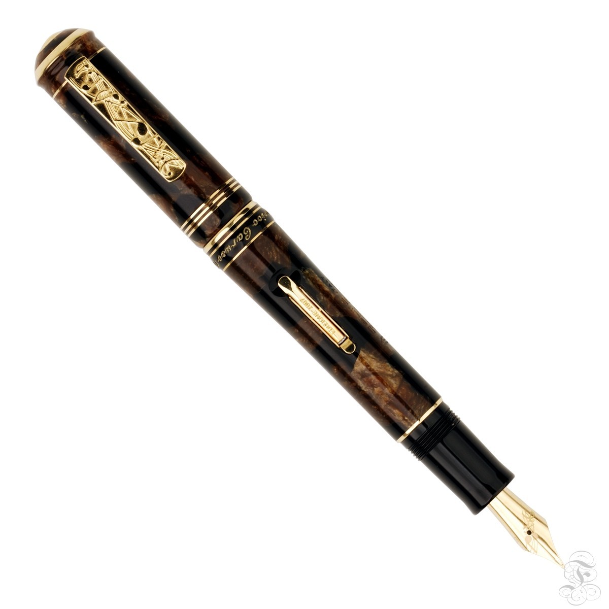 Bút máy Caruso Gold Plated Details, 18K solid gold nib, LE 873