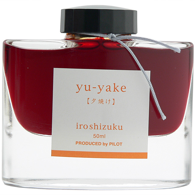 Mực PILOT NAMIKI Iroshizuku Yuyake ( màu đỏ tịch dương ) hộp 50ml [INK-50-YU]