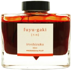Mực PILOT NAMIKI Iroshizuku Fuyugaki ( màu đỏ cam quả hồng ) hộp 50ml [INK-50-FG]