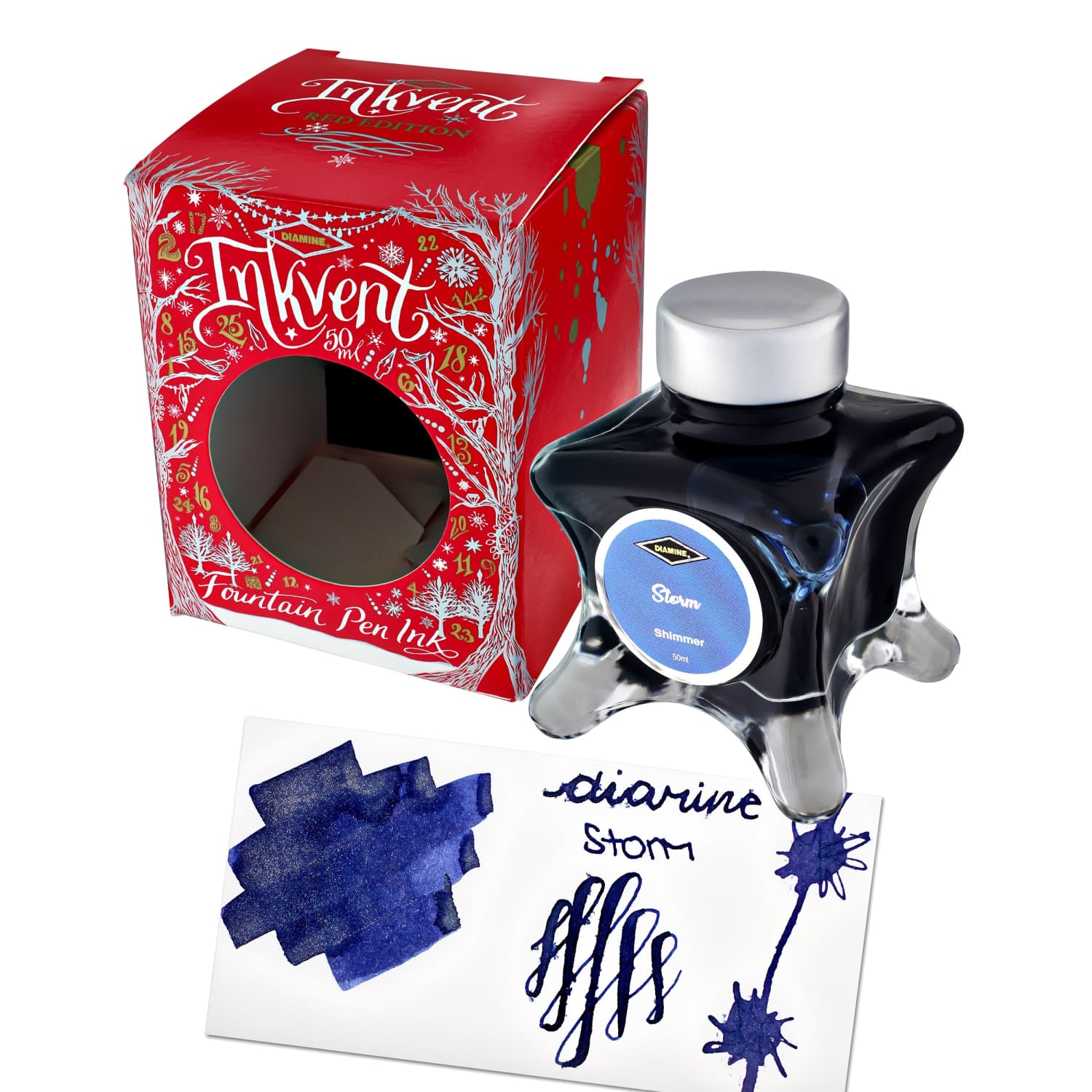 Lọ Mực Diamine Inkvent Red Edition Storm Shimmer 50ml